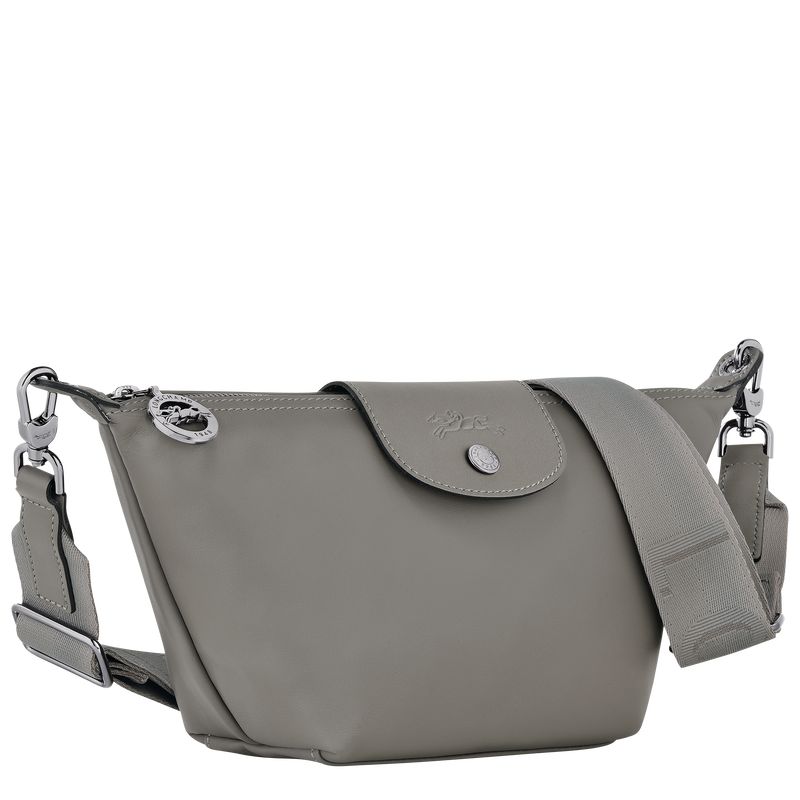 Bolsas Hombro long champ Le Pliage Xtra XS Leather Mujer Turtledove | COVR7414