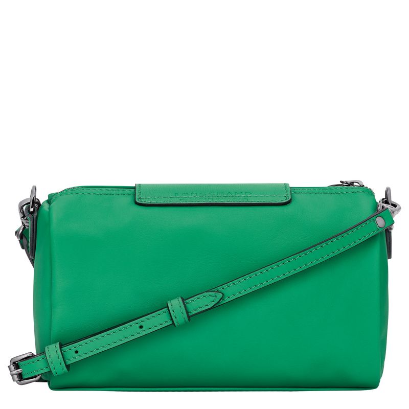 Bolsas Hombro long champ Le Pliage Xtra XS Leather Mujer Verde | COGS7451