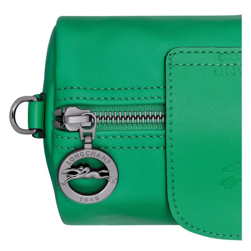 Bolsas Hombro long champ Le Pliage Xtra XS Leather Mujer Verde | COGS7451