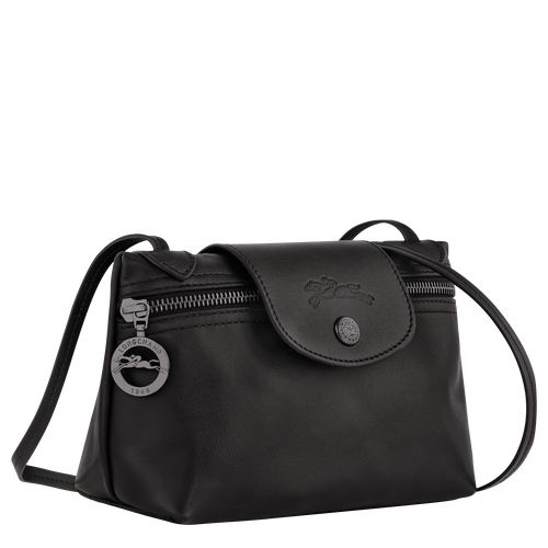 Bolsas Hombro long champ Le Pliage Xtra XS Leather Mujer Negras | CONW7464