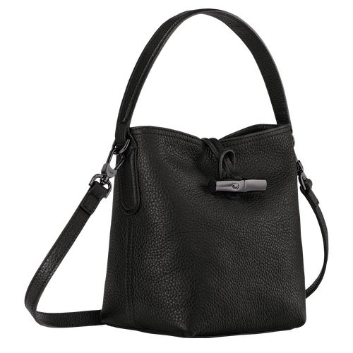 Bolsas Hombro long champ Le Roseau Essential XS Bucket Leather Mujer Negras | COZU7469