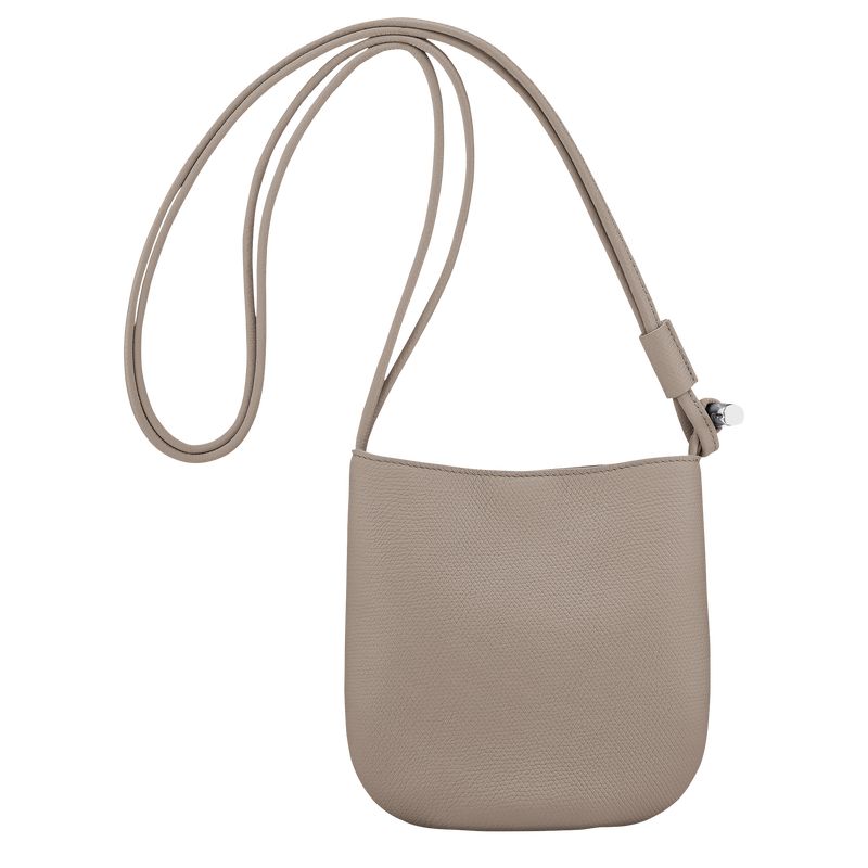 Bolsas Hombro long champ Le Roseau S Leather Mujer Clay | CORV7440