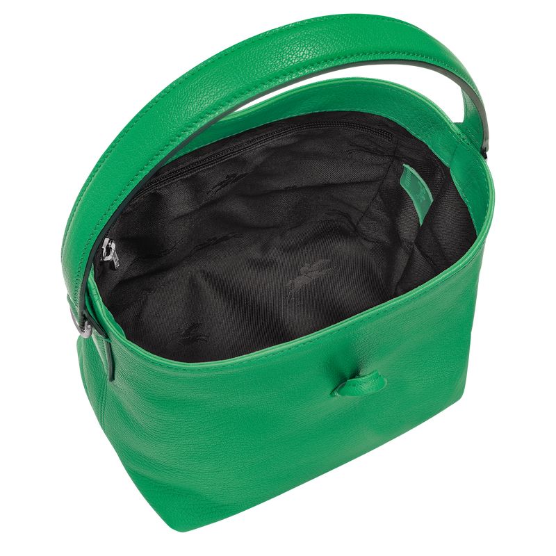 Bolsas Hombro long champ Le Roseau XS Bucket Leather Mujer Verde | CONW7412