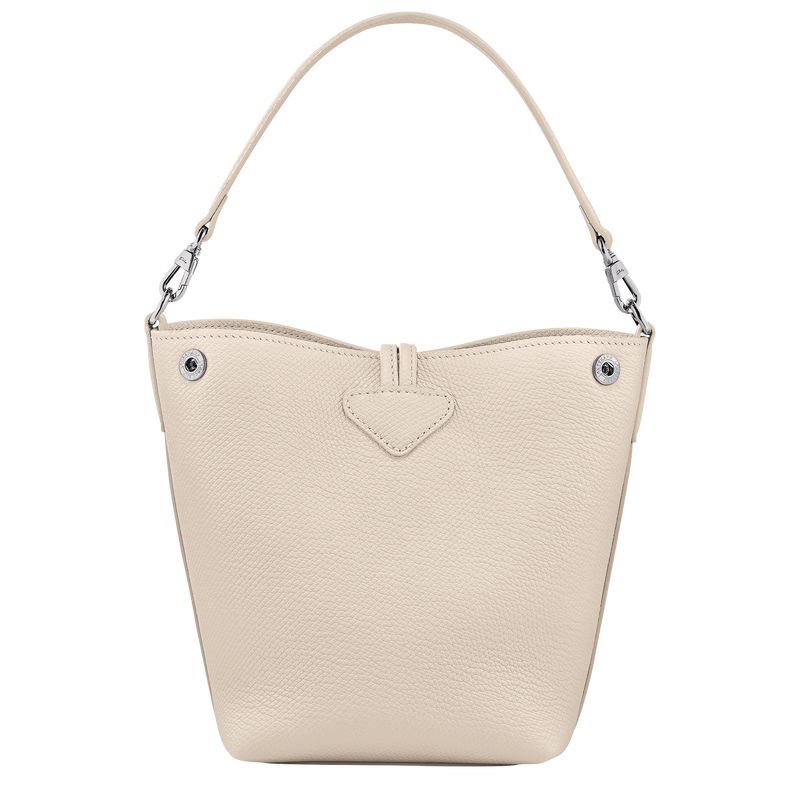 Bolsas Hombro long champ Le Roseau XS Bucket Leather Mujer Paper | COUZ7443