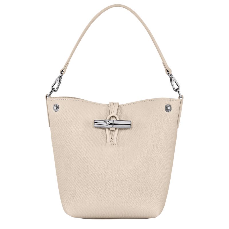 Bolsas Hombro long champ Le Roseau XS Bucket Leather Mujer Paper | COUZ7443