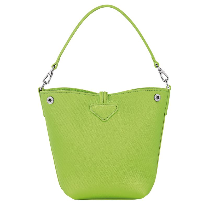 Bolsas Hombro long champ Le Roseau XS Bucket Leather Mujer Verde Verde Menta | COOK7445