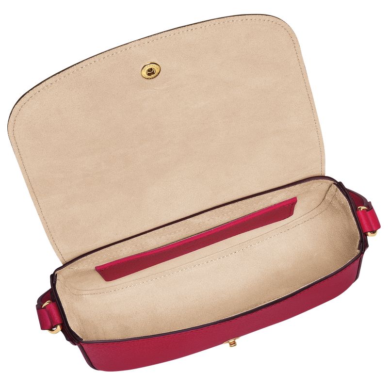 Bolsas Hombro long champ Épure S Leather Mujer Magenta | COJP7420