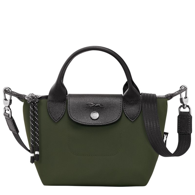 Bolsas Mini long champ Le Pliage Energy XS Handbag Recycled canvas Mujer Kaki | COAH7083