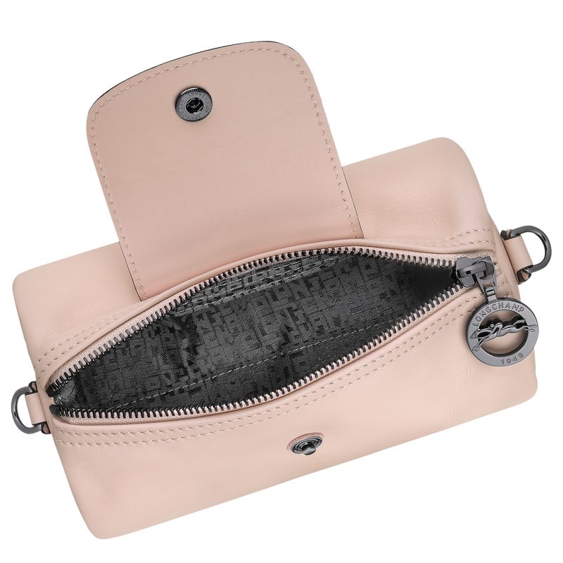 Bolsas Mini long champ Le Pliage Xtra XS Crossbody Leather Mujer Nude | COFD7111