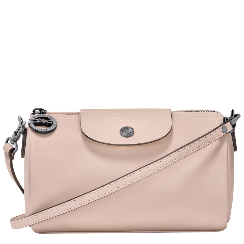 Bolsas Mini long champ Le Pliage Xtra XS Crossbody Leather Mujer Nude | COFD7111