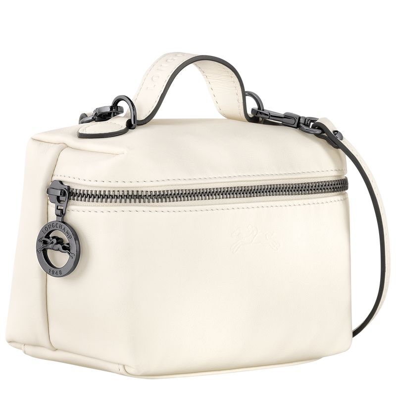 Bolsas Mini long champ Le Pliage Xtra XS Vanity Cuero Mujer Ecru | CONW7097