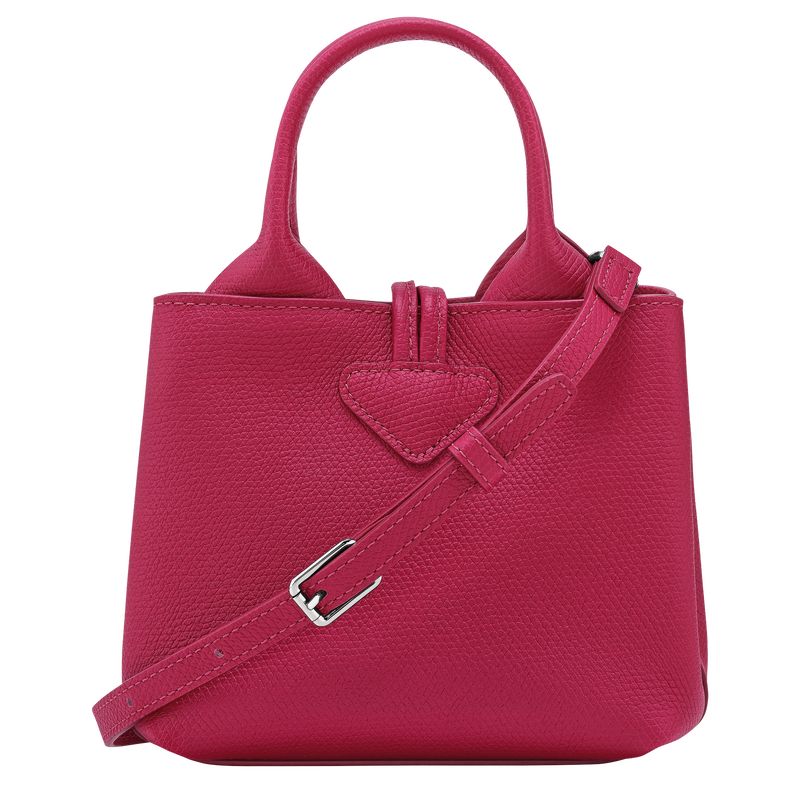 Bolsas Mini long champ Le Roseau XS Handbag Leather Mujer Beetroot | COEB7075