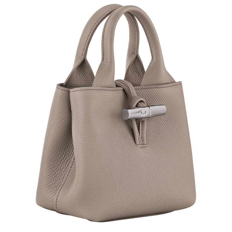 Bolsas Mini long champ Le Roseau XS Handbag Leather Mujer Clay | COIL7080