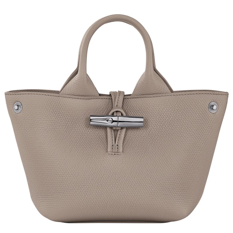 Bolsas Mini long champ Le Roseau XS Handbag Leather Mujer Clay | COIL7080