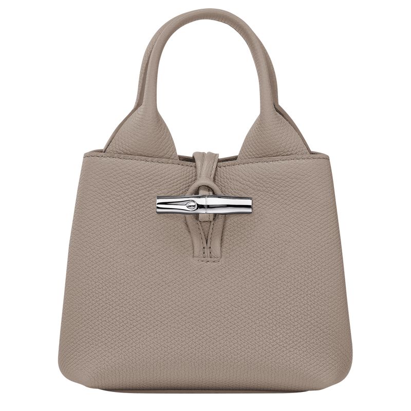 Bolsas Mini long champ Le Roseau XS Handbag Leather Mujer Clay | COIL7080