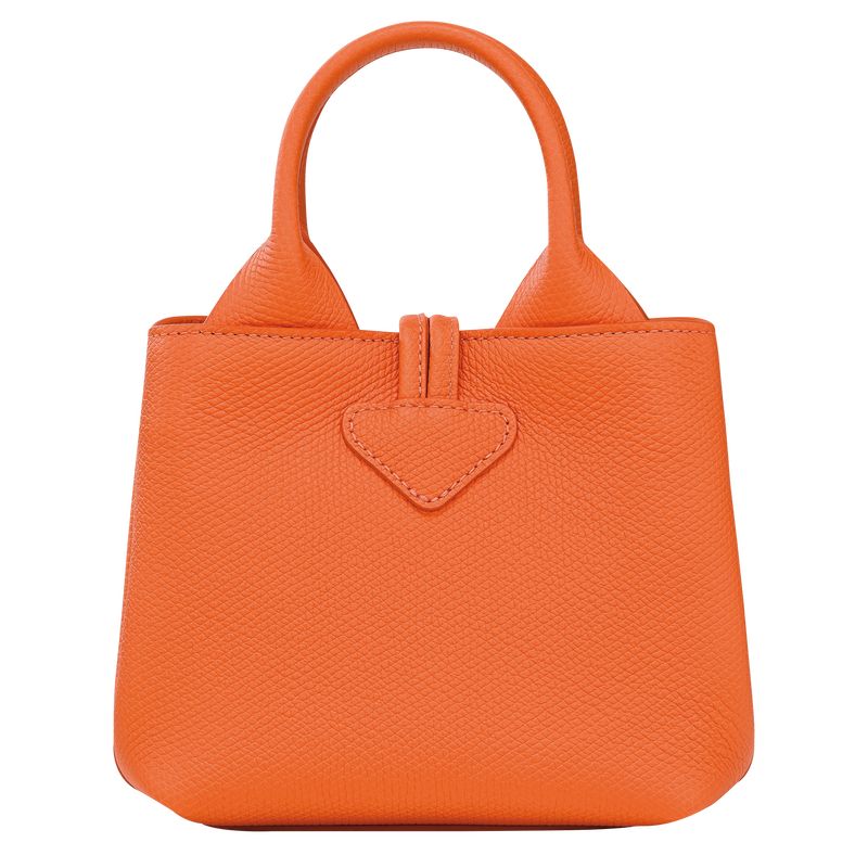 Bolsas Mini long champ Le Roseau XS Handbag Leather Mujer Naranjas | COOK7081