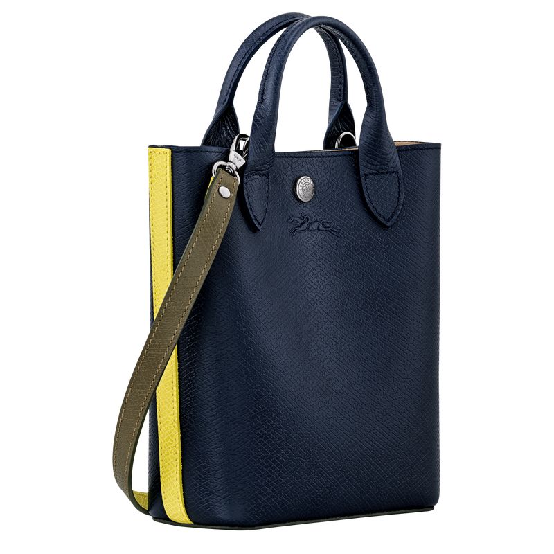 Bolsas Mini long champ Épure XS Tote Leather Mujer Azul Marino | COTC7025