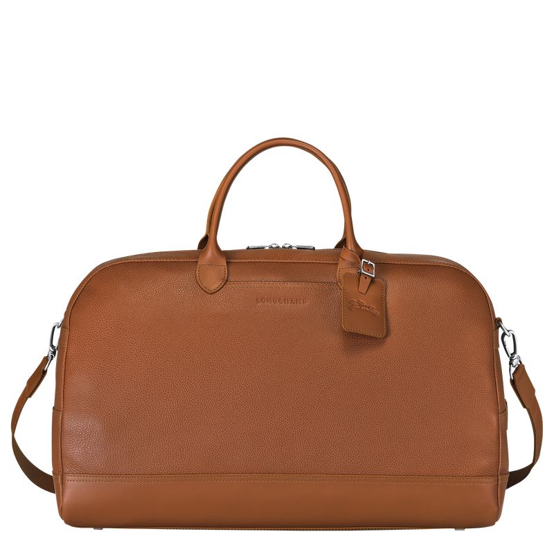 Bolsas de Viaje long champ Le FoulonnÉ M Leather Hombre Caramel | COBE9176