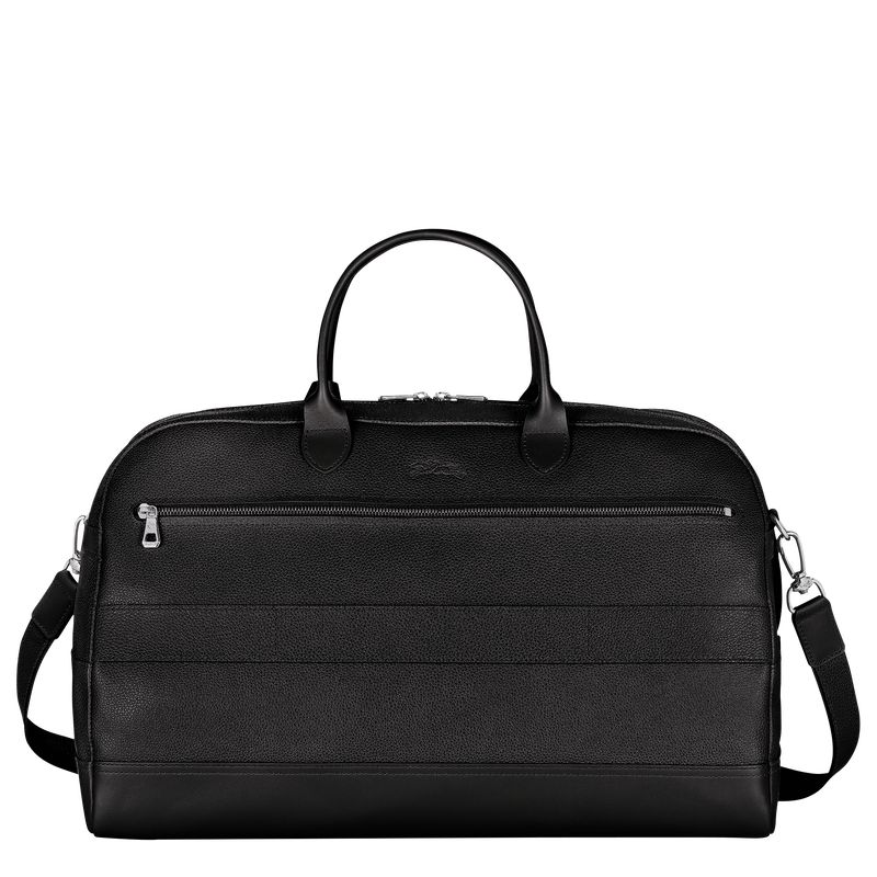 Bolsas de Viaje long champ Le FoulonnÉ M Leather Hombre Negras | COBE9181