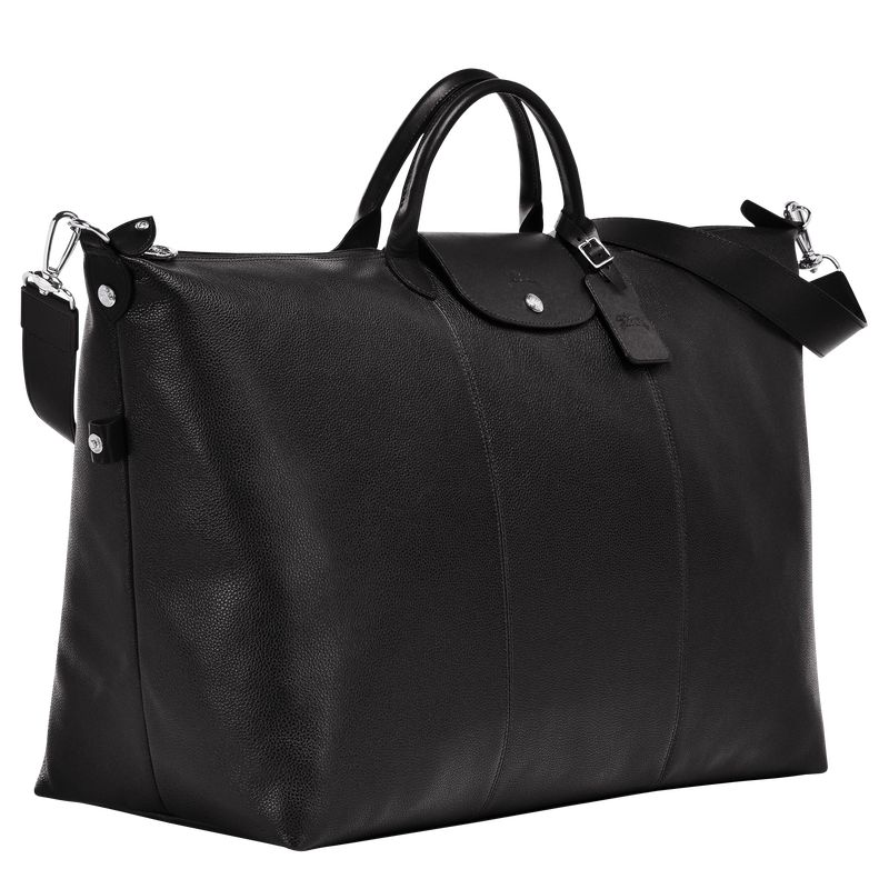 Bolsas de Viaje long champ Le FoulonnÉ S Leather Mujer Negras | CONW8088