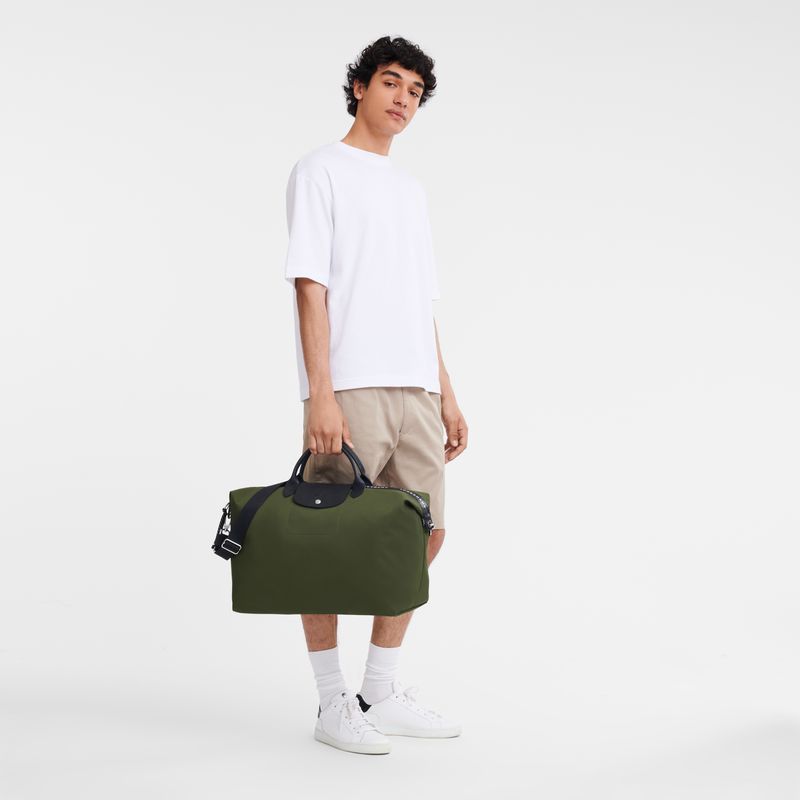 Bolsas de Viaje long champ Le Pliage Energy S Recycled canvas Hombre Kaki | COOK9161