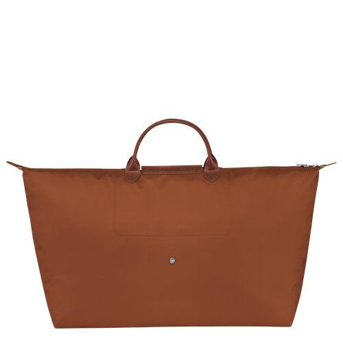 Bolsas de Viaje long champ Le Pliage Green M Recycled canvas Mujer Cognac | COJP8129