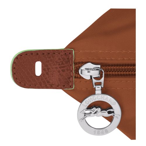 Bolsas de Viaje long champ Le Pliage Green M Recycled canvas Mujer Cognac | COJP8129