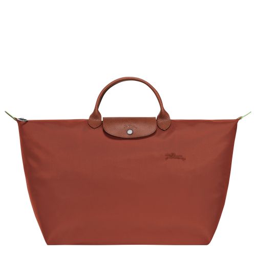 Bolsas de Viaje long champ Le Pliage Green S Recycled canvas Hombre Chestnut | COWN9206