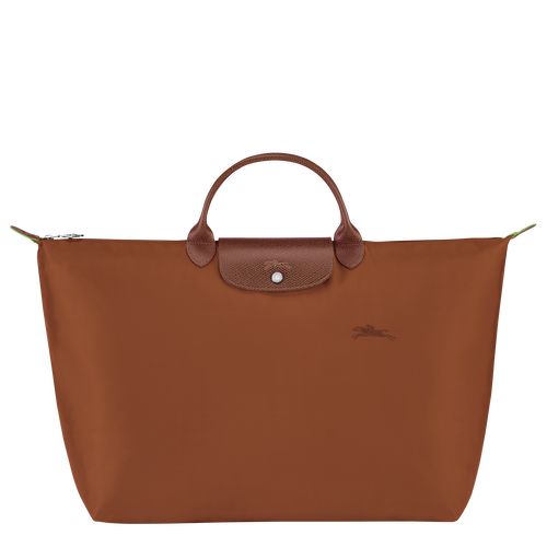 Bolsas de Viaje long champ Le Pliage Green S Recycled canvas Hombre Cognac | CORV9208