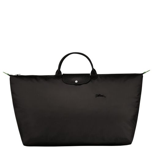 Bolsas de Viaje long champ Le Pliage Green M Recycled canvas Hombre Negras | COOK9213