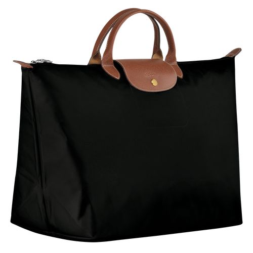 Bolsas de Viaje long champ Le Pliage Original S Recycled canvas Mujer Negras | CODF8100