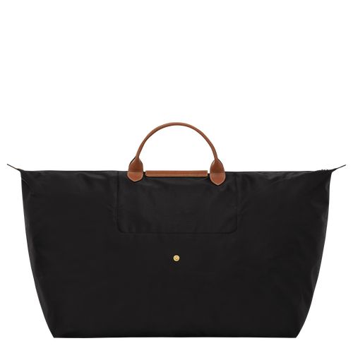 Bolsas de Viaje long champ Le Pliage Original M Recycled canvas Mujer Negras | COYX8107