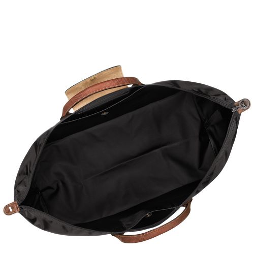 Bolsas de Viaje long champ Le Pliage Original M Recycled canvas Mujer Negras | COYX8107