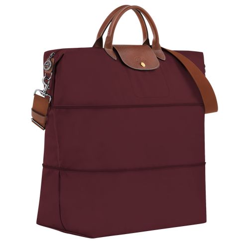 Bolsas de Viaje long champ Le Pliage Original expandable Recycled canvas Mujer Burdeos | COYX8118