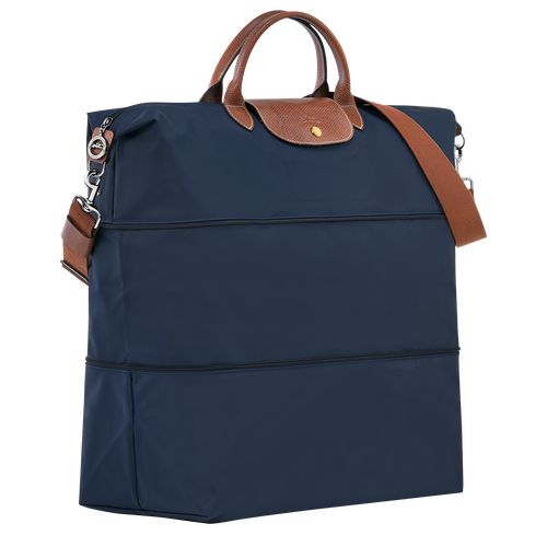 Bolsas de Viaje long champ Le Pliage Original expandable Recycled canvas Hombre Azul Marino | CORV9201