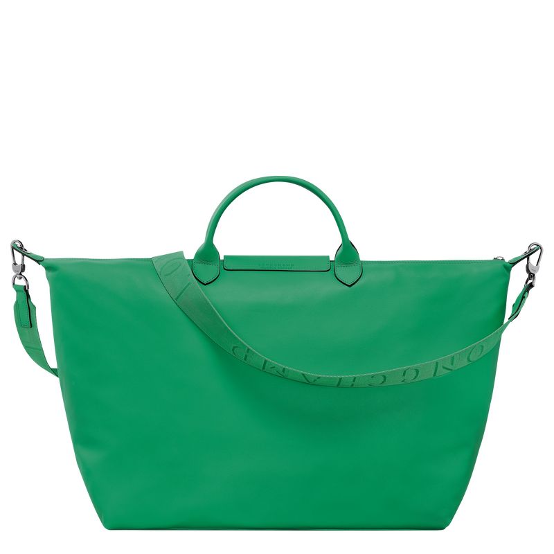 Bolsas de Viaje long champ Le Pliage Xtra S Leather Hombre Verde | COMQ9179