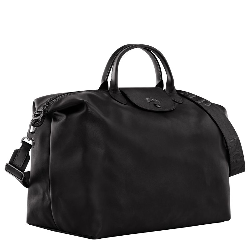 Bolsas de Viaje long champ Le Pliage Xtra S Leather Hombre Negras | COCT9183