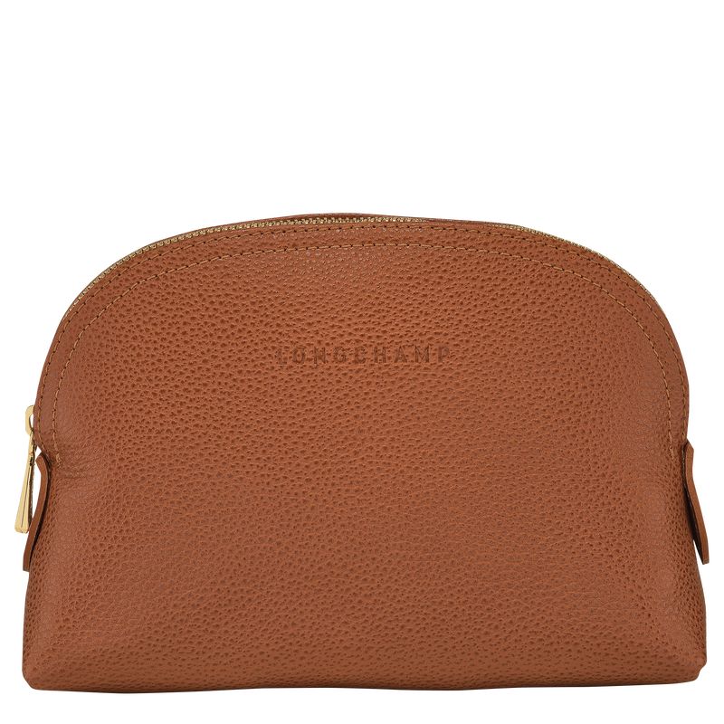 Bolso Pequeño long champ Le FoulonnÉ Leather Hombre Caramel | COGS9063