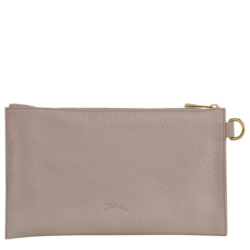 Bolso Pequeño long champ Le FoulonnÉ Leather Mujer Turtledove | COJP7680