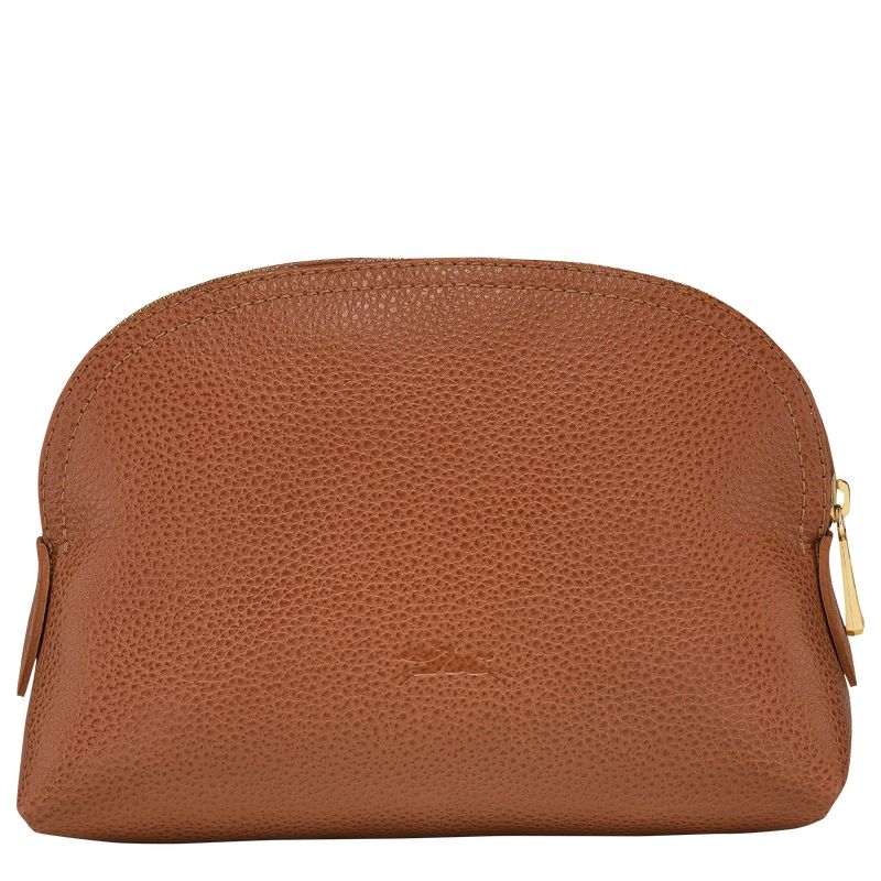 Bolso Pequeño long champ Le FoulonnÉ Leather Mujer Caramel | COAH7686