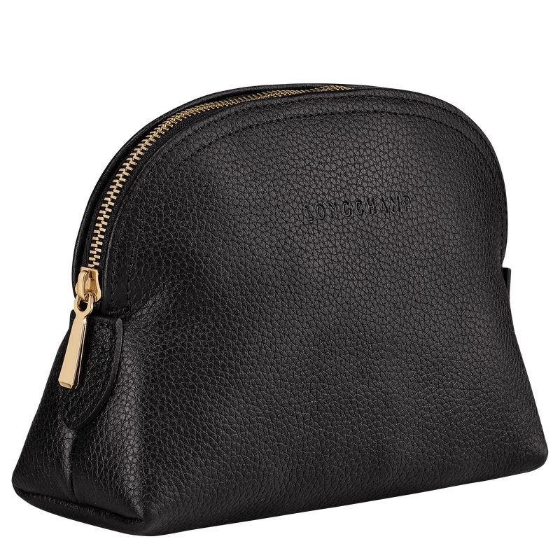 Bolso Pequeño long champ Le FoulonnÉ Leather Mujer Negras | COMQ7931