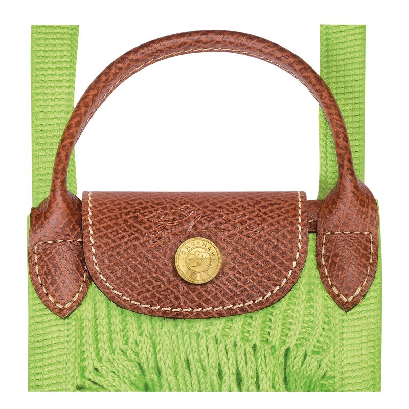 Bolso Pequeño long champ Le Pliage Filet XS Mesh Canvas Mujer Verde Verde Menta | COJP7713