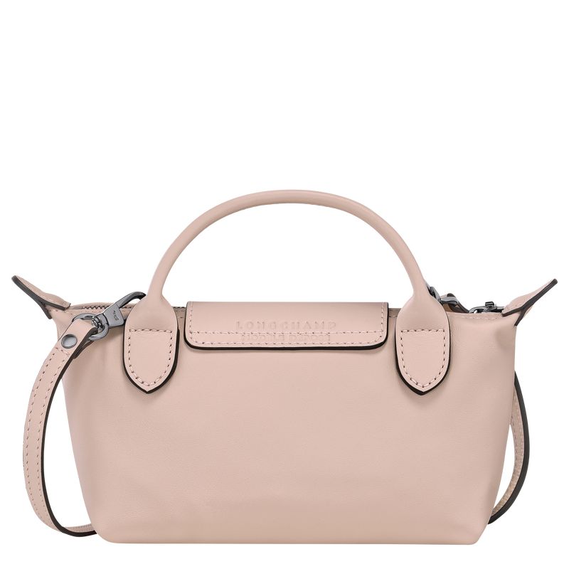 Bolso Pequeño long champ Le Pliage Xtra XS Leather Mujer Nude | CORV8005