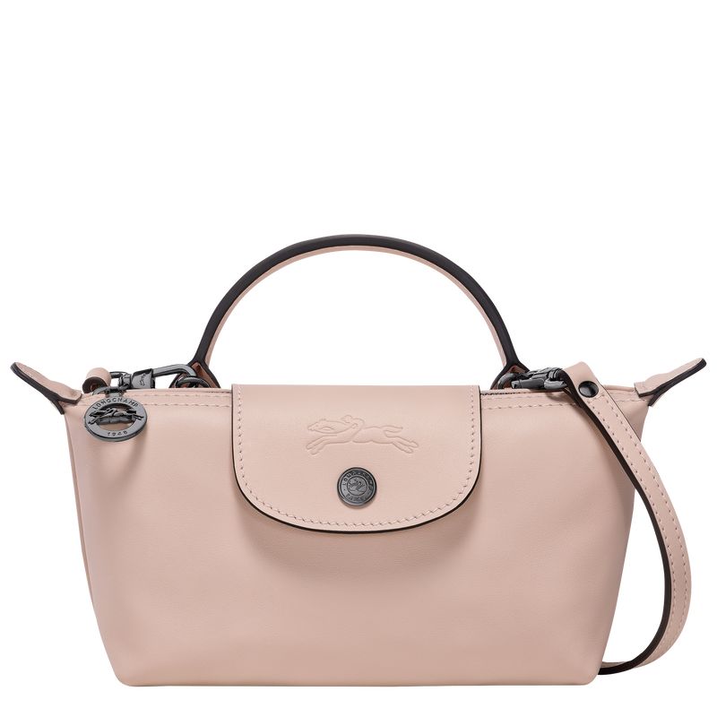 Bolso Pequeño long champ Le Pliage Xtra XS Leather Mujer Nude | CORV8005