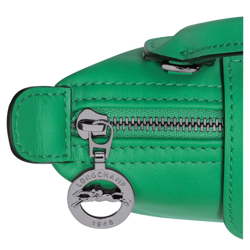 Bolso Pequeño long champ Le Pliage Xtra XS Leather Mujer Verde | COWN8007