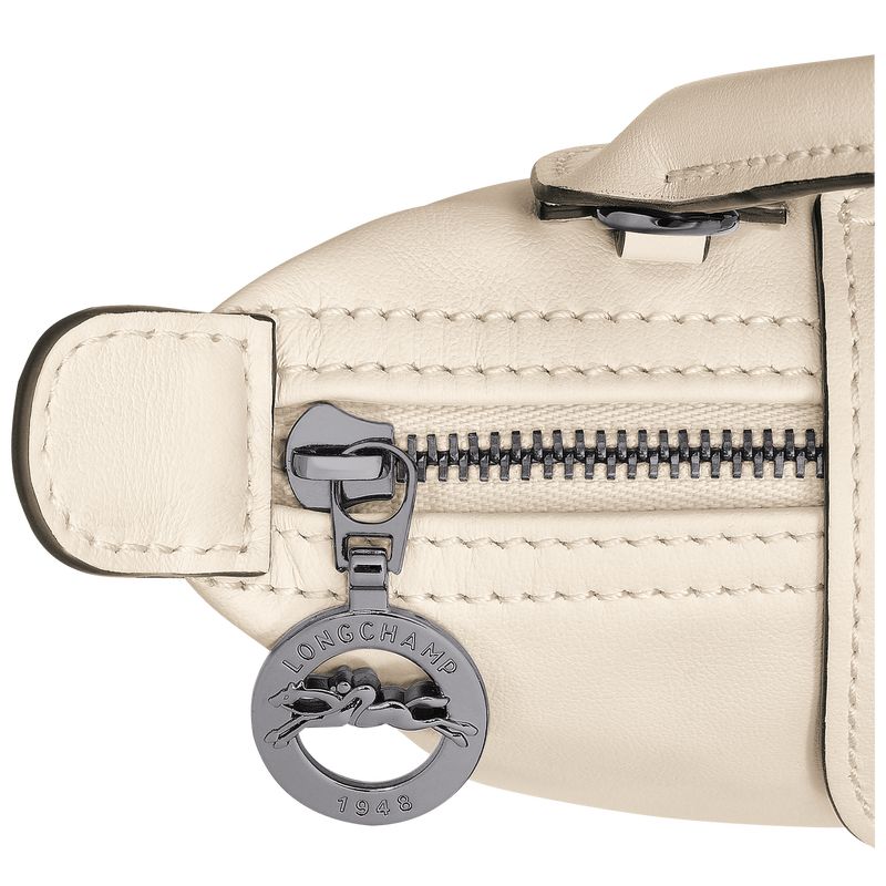 Bolso Pequeño long champ Le Pliage Xtra XS Leather Mujer Ecru | COQM8008