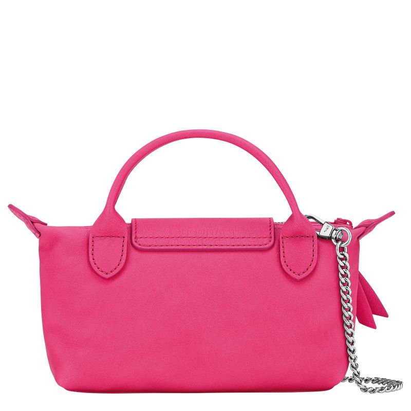 Bolso Pequeño long champ Le Pliage Xtra XS Leather Mujer Rosas | COIL8016