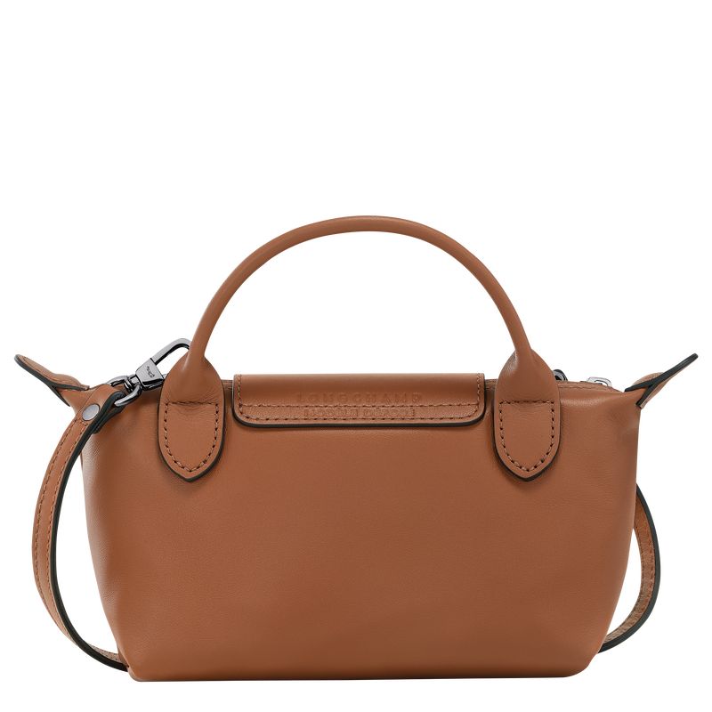 Bolso Pequeño long champ Le Pliage Xtra XS Leather Mujer Cognac | COJP7732