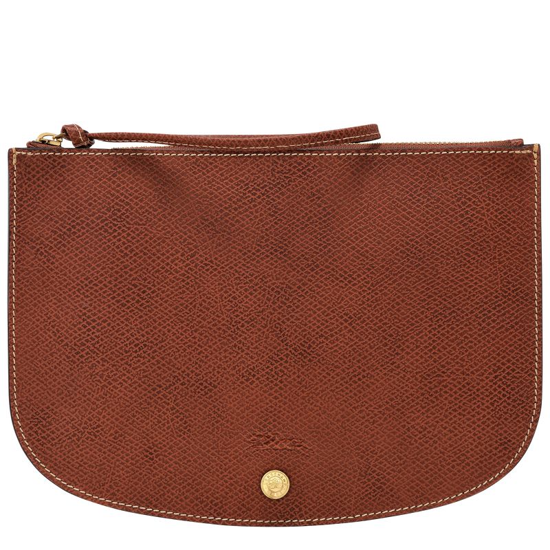 Bolso Pequeño long champ Épure Leather Mujer Marrones | COGS7711