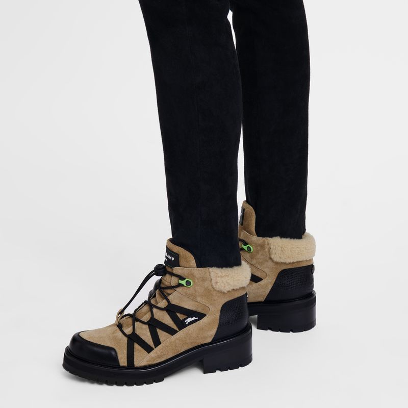 Botas long champ Leather Mujer Linen | COTC8732